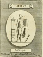 An illustration from Museum Odescalchum, sive, Thesaurus antiquarum gemmarum : cum imaginibus in iisdem insculptis, et iisdem exsculptis, quæ a serenissima Christina svecorum regina collectæ in Museo Odescalcho adservantur, et a Petro Sancte Bartolo quondam incisæ, nunc primum in lucem proferuntur .. (1751)