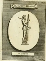 An illustration from Museum Odescalchum, sive, Thesaurus antiquarum gemmarum : cum imaginibus in iisdem insculptis, et iisdem exsculptis, quæ a serenissima Christina svecorum regina collectæ in Museo Odescalcho adservantur, et a Petro Sancte Bartolo quondam incisæ, nunc primum in lucem proferuntur .. (1751)