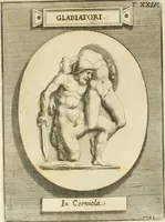 An illustration from Museum Odescalchum, sive, Thesaurus antiquarum gemmarum : cum imaginibus in iisdem insculptis, et iisdem exsculptis, quæ a serenissima Christina svecorum regina collectæ in Museo Odescalcho adservantur, et a Petro Sancte Bartolo quondam incisæ, nunc primum in lucem proferuntur .. (1751)
