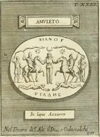 An illustration from Museum Odescalchum, sive, Thesaurus antiquarum gemmarum : cum imaginibus in iisdem insculptis, et iisdem exsculptis, quæ a serenissima Christina svecorum regina collectæ in Museo Odescalcho adservantur, et a Petro Sancte Bartolo quondam incisæ, nunc primum in lucem proferuntur .. (1751)