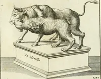 An illustration from Museum Odescalchum, sive, Thesaurus antiquarum gemmarum : cum imaginibus in iisdem insculptis, et iisdem exsculptis, quæ a serenissima Christina svecorum regina collectæ in Museo Odescalcho adservantur, et a Petro Sancte Bartolo quondam incisæ, nunc primum in lucem proferuntur .. (1751)