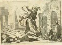 An illustration from Museum Odescalchum, sive, Thesaurus antiquarum gemmarum : cum imaginibus in iisdem insculptis, et iisdem exsculptis, quæ a serenissima Christina svecorum regina collectæ in Museo Odescalcho adservantur, et a Petro Sancte Bartolo quondam incisæ, nunc primum in lucem proferuntur .. (1751)