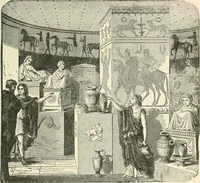 An illustration from Museum of antiquity; a description of ancient life: the employments, amusements, customs and habits, the cities, places, monuments and tombs, the literature and fine arts of 3,000 years ago (1887)