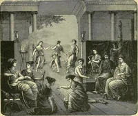 Picture 46 of 212 from Museum of antiquity; a description of ancient life: the employments, amusements, customs and habits, the cities, palaces, monuments and tombs, the literature and fine arts of 3,000 years ago (1883), leaf 218