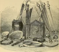 Picture 18 of 212 from Museum of antiquity; a description of ancient life: the employments, amusements, customs and habits, the cities, palaces, monuments and tombs, the literature and fine arts of 3,000 years ago (1883), leaf 77