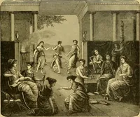 Picture 48 of 207 from Museum of antiquity; a description of ancient life: the employments, amusements, customs and habits, the cities, places, monuments and tombs, the literature and fine arts of 3,000 years ago (1882), leaf 216
