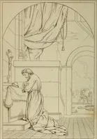 An illustration from Museum of painting and sculpture, or, Collection of the principal pictures, statues and bas-reliefs in the public and private galleries of Europe (1828)