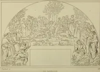 An illustration from Museum of painting and sculpture, or, Collection of the principal pictures, statues and bas-reliefs in the public and private galleries of Europe (1828)