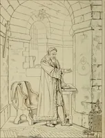 An illustration from Museum of painting and sculpture, or, Collection of the principal pictures, statues and bas-reliefs in the public and private galleries of Europe (1828)