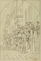 An illustration from Museum of painting and sculpture, or, Collection of the principal pictures, statues and bas-reliefs in the public and private galleries of Europe (1828)