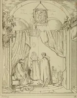 An illustration from Museum of painting and sculpture, or, Collection of the principal pictures, statues and bas-reliefs in the public and private galleries of Europe (1828)