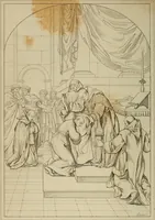 An illustration from Museum of painting and sculpture, or, Collection of the principal pictures, statues and bas-reliefs in the public and private galleries of Europe (1828)