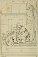 An illustration from Museum of painting and sculpture, or, Collection of the principal pictures, statues and bas-reliefs in the public and private galleries of Europe (1828)