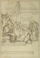An illustration from Museum of painting and sculpture, or, Collection of the principal pictures, statues and bas-reliefs in the public and private galleries of Europe (1828)