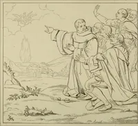 An illustration from Museum of painting and sculpture, or, Collection of the principal pictures, statues and bas-reliefs in the public and private galleries of Europe (1828)