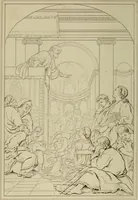 An illustration from Museum of painting and sculpture, or, Collection of the principal pictures, statues and bas-reliefs in the public and private galleries of Europe (1828)