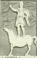 An illustration from Museum veronense, hoc est, Antiquarum inscriptionum atque anaglyphorum collectio : cui Taurinensis adiungitur et Vindobonensis : accedunt monumenta id genus plurima nondum vulgata, et ubicumque collecta (1749)