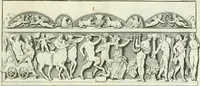 An illustration from Museum veronense, hoc est, Antiquarum inscriptionum atque anaglyphorum collectio : cui Taurinensis adiungitur et Vindobonensis : accedunt monumenta id genus plurima nondum vulgata, et ubicumque collecta (1749)