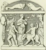 An illustration from Museum veronense, hoc est, Antiquarum inscriptionum atque anaglyphorum collectio : cui Taurinensis adiungitur et Vindobonensis : accedunt monumenta id genus plurima nondum vulgata, et ubicumque collecta (1749)