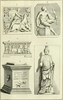 An illustration from Museum veronense, hoc est, Antiquarum inscriptionum atque anaglyphorum collectio : cui Taurinensis adiungitur et Vindobonensis : accedunt monumenta id genus plurima nondum vulgata, et ubicumque collecta (1749)