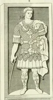 An illustration from Museum veronense, hoc est, Antiquarum inscriptionum atque anaglyphorum collectio : cui Taurinensis adiungitur et Vindobonensis : accedunt monumenta id genus plurima nondum vulgata, et ubicumque collecta (1749)