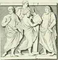 An illustration from Museum veronense, hoc est, Antiquarum inscriptionum atque anaglyphorum collectio : cui Taurinensis adiungitur et Vindobonensis : accedunt monumenta id genus plurima nondum vulgata, et ubicumque collecta (1749)