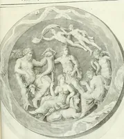 An illustration from Museum veronense, hoc est, Antiquarum inscriptionum atque anaglyphorum collectio : cui Taurinensis adiungitur et Vindobonensis : accedunt monumenta id genus plurima nondum vulgata, et ubicumque collecta (1749)