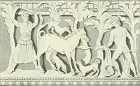 An illustration from Museum veronense, hoc est, Antiquarum inscriptionum atque anaglyphorum collectio : cui Taurinensis adiungitur et Vindobonensis : accedunt monumenta id genus plurima nondum vulgata, et ubicumque collecta (1749)