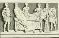 An illustration from Museum veronense, hoc est, Antiquarum inscriptionum atque anaglyphorum collectio : cui Taurinensis adiungitur et Vindobonensis : accedunt monumenta id genus plurima nondum vulgata, et ubicumque collecta (1749)