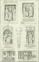 An illustration from Museum veronense, hoc est, Antiquarum inscriptionum atque anaglyphorum collectio : cui Taurinensis adiungitur et Vindobonensis : accedunt monumenta id genus plurima nondum vulgata, et ubicumque collecta (1749)