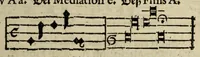 An illustration from Musicae : das ist der freyen lieblichen Singkunst erster und anderer Theil. Sampt beygefugtem nutzlichen Exempel Buchlein ... (1610)