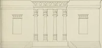 An illustration from The music of the eye; or, Essays on the principles of the beauty and perfection of architecture, as founded on and deduced from reason and analogy, and adapted to what may be traced of the ancient theories of taste, in the three first chapters of Vitruvius .. (1831)