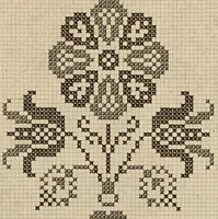An illustration from Muster altdeutscher Leinenstickerei : II (1882)