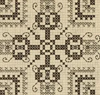 An illustration from Muster altdeutscher Leinenstickerei : II (1882)