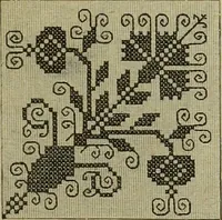An illustration from Muster altdeutscher Leinenstickerei : IV (1888)