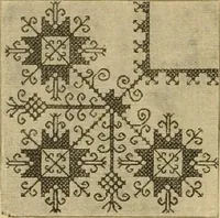 An illustration from Muster altdeutscher Leinenstickerei : IV (1888)