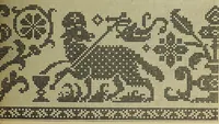 An illustration from Muster altdeutscher Leinenstickerei : IV (1888)
