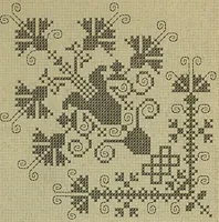 An illustration from Muster altdeutscher Leinenstickerei : IV (1888)