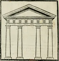 An illustration from M. Vitruuio Pollion De architectura : diuidido en diez libros, traduzidos de Latin en Castellano por Miguel de Vrrea architecto, y facado en su perfectio por Iuan Gracian impressor vezino de Alcala (1582)