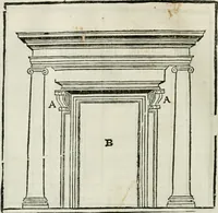 An illustration from M. Vitruuio Pollion De architectura : diuidido en diez libros, traduzidos de Latin en Castellano por Miguel de Vrrea architecto, y facado en su perfectio por Iuan Gracian impressor vezino de Alcala (1582)