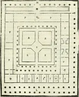 An illustration from M. Vitruuio Pollion De architectura : diuidido en diez libros, traduzidos de Latin en Castellano por Miguel de Vrrea architecto, y facado en su perfectio por Iuan Gracian impressor vezino de Alcala (1582)