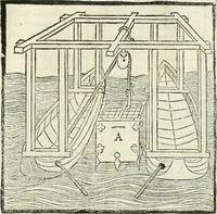 An illustration from M. Vitruuio Pollion De architectura : diuidido en diez libros, traduzidos de Latin en Castellano por Miguel de Vrrea architecto, y facado en su perfectio por Iuan Gracian impressor vezino de Alcala (1582)