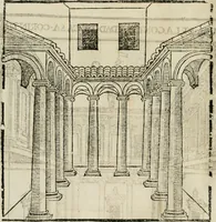 An illustration from M. Vitruuio Pollion De architectura : diuidido en diez libros, traduzidos de Latin en Castellano por Miguel de Vrrea architecto, y facado en su perfectio por Iuan Gracian impressor vezino de Alcala (1582)