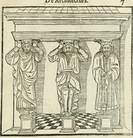 Picture 6 of 130 from M. Vitruuio Pollion De architectura : diuidido en diez libros, traduzidos de Latin en Castellano por Miguel de Vrrea architecto, y facado en su perfectio por Iuan Gracian impressor vezino de Alcala (1582), leaf 20