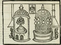 An illustration from M. Vitruuio Pollion De architectura : diuidido en diez libros, traduzidos de Latin en Castellano por Miguel de Vrrea architecto, y facado en su perfectio por Iuan Gracian impressor vezino de Alcala (1582)