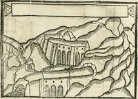An illustration from M. Vitruuio Pollion De architectura : diuidido en diez libros, traduzidos de Latin en Castellano por Miguel de Vrrea architecto, y facado en su perfectio por Iuan Gracian impressor vezino de Alcala (1582)