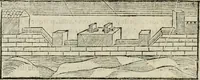 An illustration from M. Vitruuio Pollion De architectura : diuidido en diez libros, traduzidos de Latin en Castellano por Miguel de Vrrea architecto, y facado en su perfectio por Iuan Gracian impressor vezino de Alcala (1582)