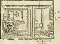 An illustration from M. Vitruuio Pollion De architectura : diuidido en diez libros, traduzidos de Latin en Castellano por Miguel de Vrrea architecto, y facado en su perfectio por Iuan Gracian impressor vezino de Alcala (1582)