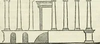 An illustration from M. Vitruuio Pollion De architectura : diuidido en diez libros, traduzidos de Latin en Castellano por Miguel de Vrrea architecto, y facado en su perfectio por Iuan Gracian impressor vezino de Alcala (1582)