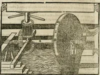 An illustration from M. Vitruuio Pollion De architectura : diuidido en diez libros, traduzidos de Latin en Castellano por Miguel de Vrrea architecto, y facado en su perfectio por Iuan Gracian impressor vezino de Alcala (1582)